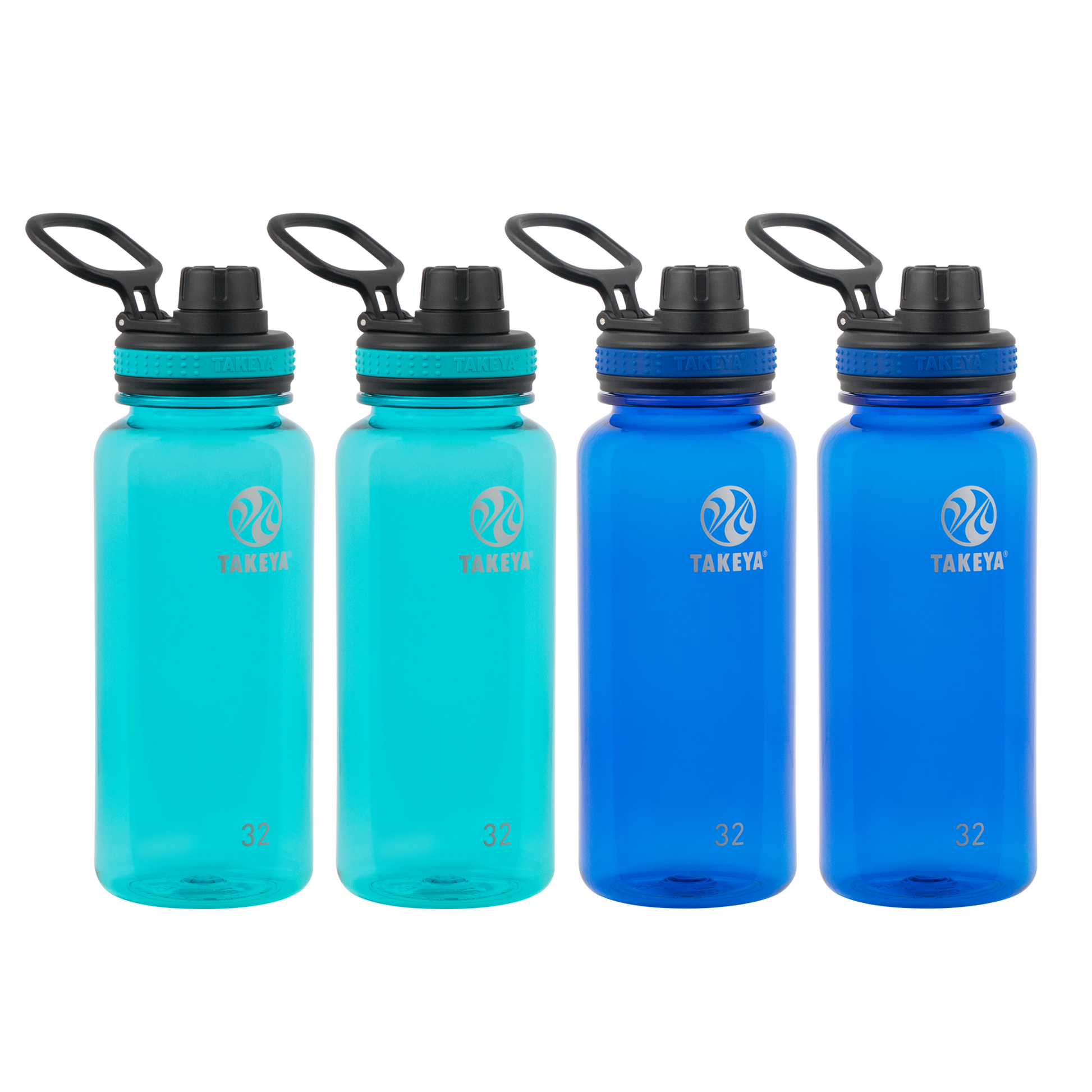 tritan-water-bottle-with-spout-lid-4-pack-t3 50276-Tritan-Spout-32-4pk-Ocean-Royal-angle.png