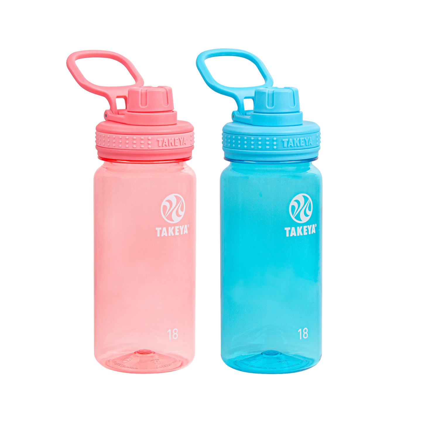 tritan-water-bottle-bundle-with-spout-lid-2-pack-l2 51475-Tritan-Spout-18-2pk-FlutterPink-BreezyBlue-Front_1.png