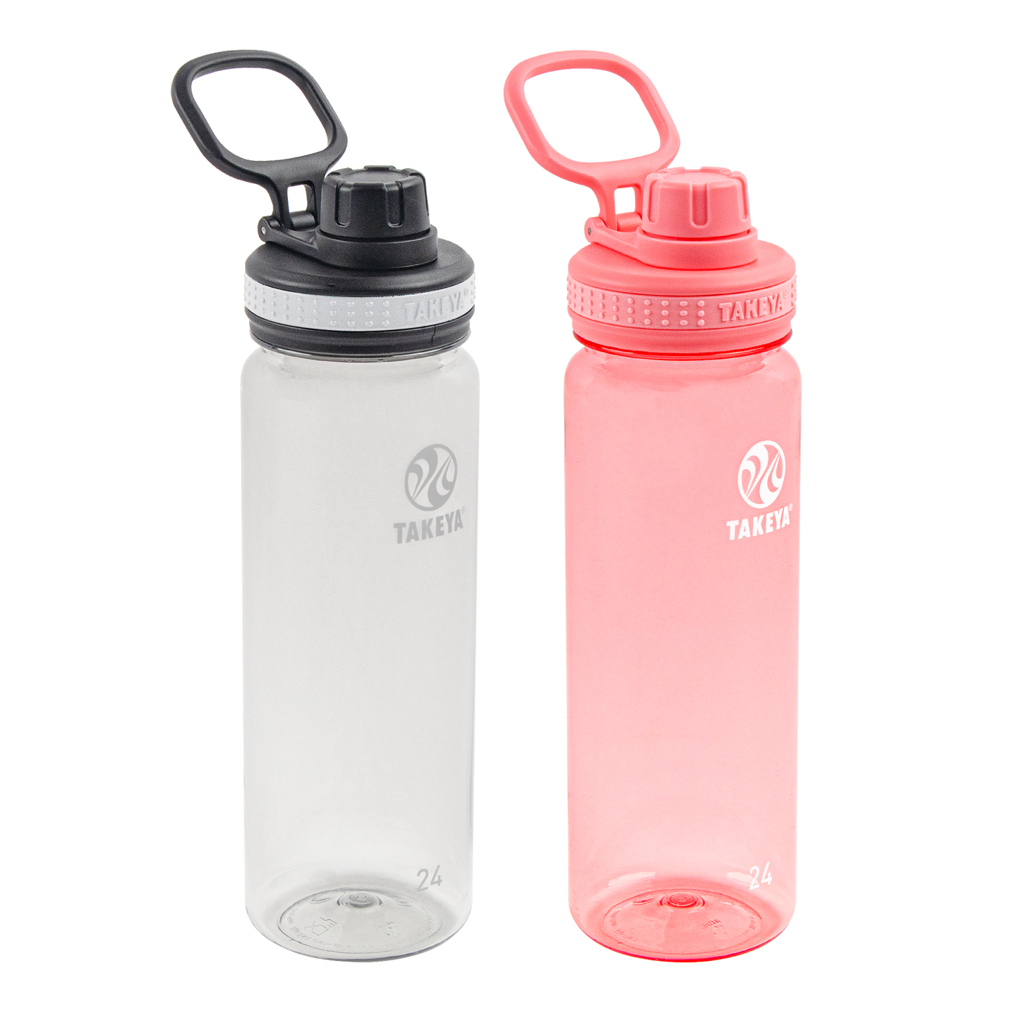 tritan-water-bottle-bundle-with-spout-lid-2-pack-e4 51689-Tritan-Spout-24-2pk-Clear-FlutterPink-angle_2e2a67e8-7240-4517-90e1-85605eacf4b2.png