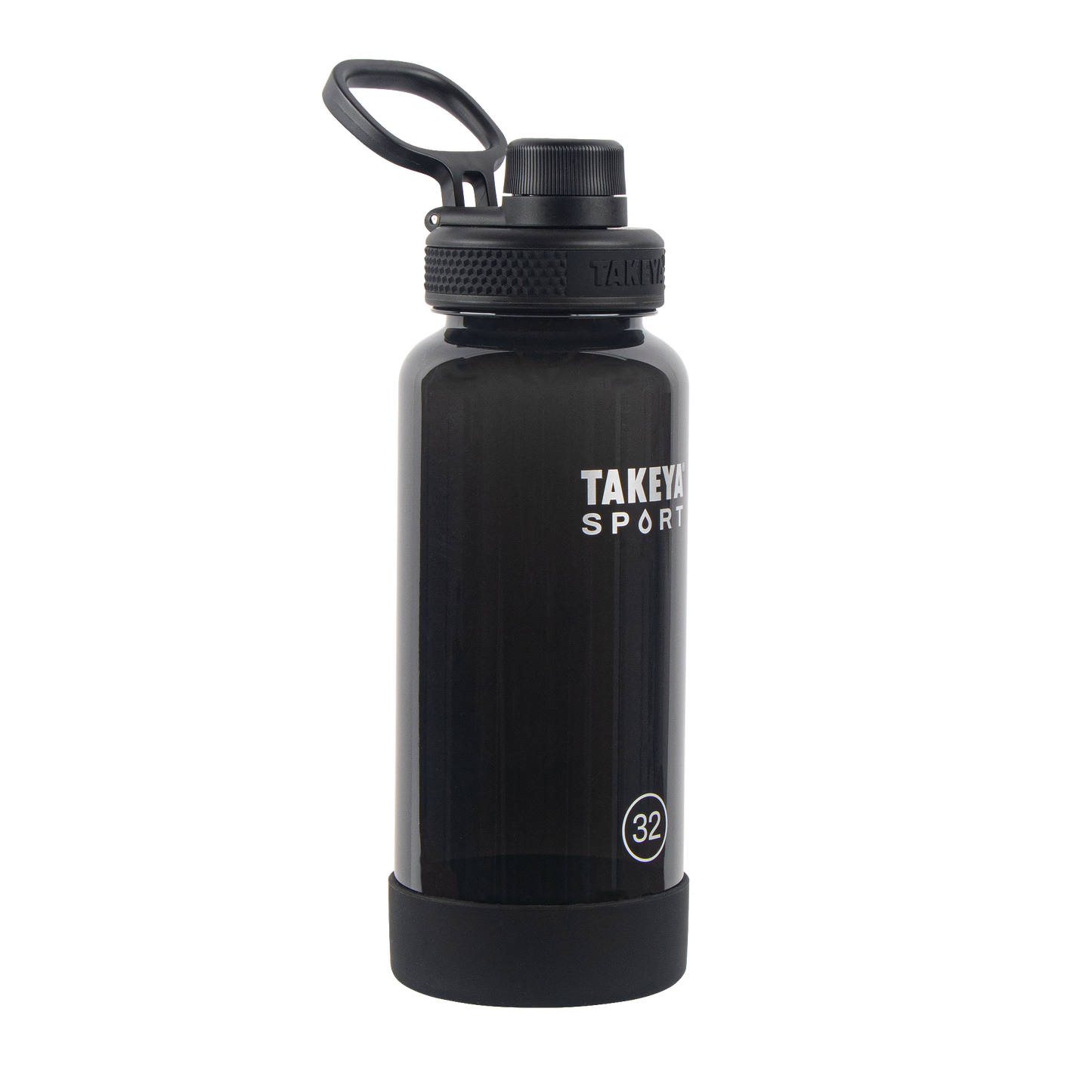 tritan-sport-water-bottle-with-spout-lid-d6 51829-TKS-Tritan-Spout-32-GrandSlamBlack-frontangle.png