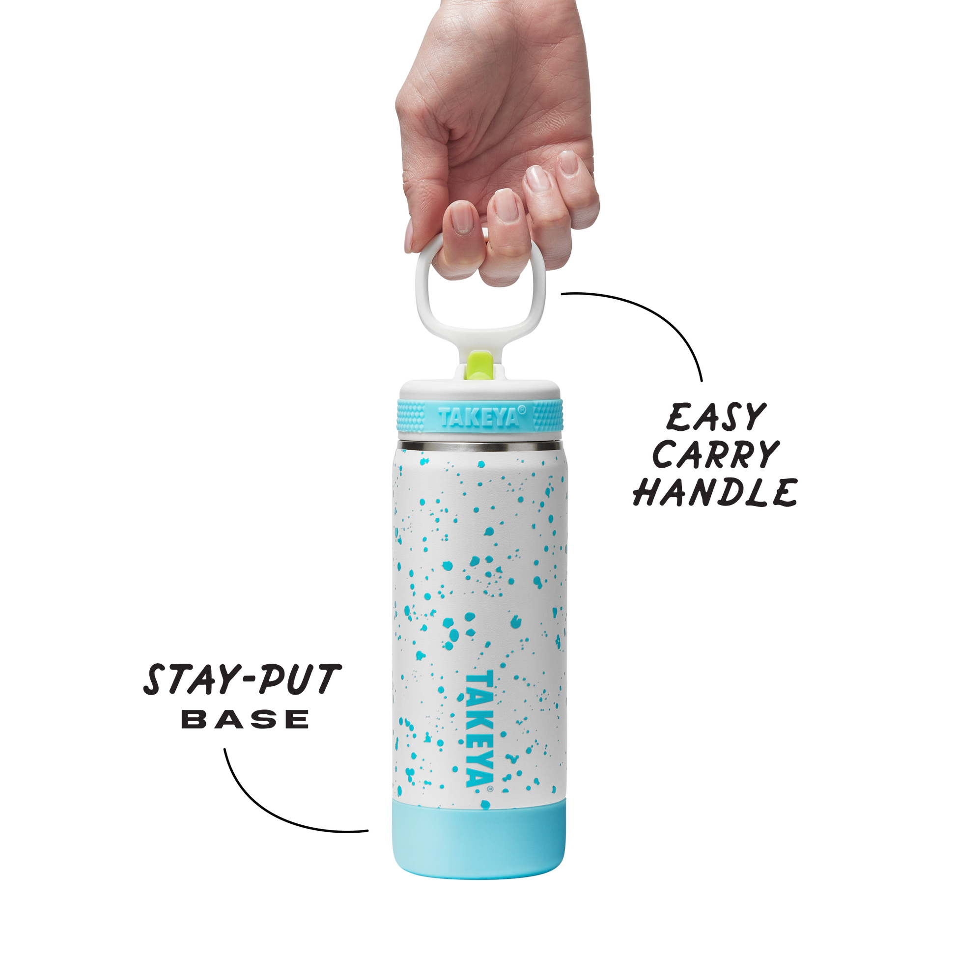 glow-in-the-dark-sport-kids-water-bottle-confetti-with-straw-lid-a0 TKS_SP25_CoreKidsGIDConfetti_StwBtl_CloudGlow_18oz_51368_v3_sRGB-Callout.png